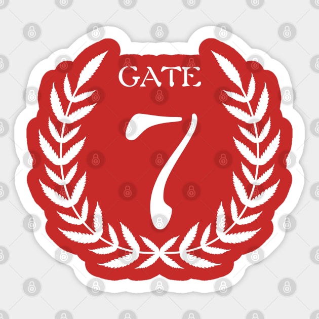 Gate 7 Athens Sticker by Providentfoot